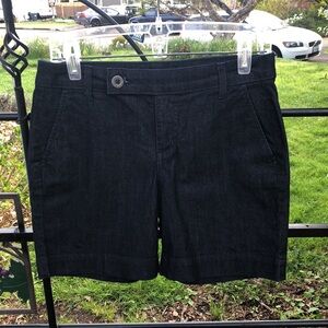 Style & Co navy denim like shorts size 6